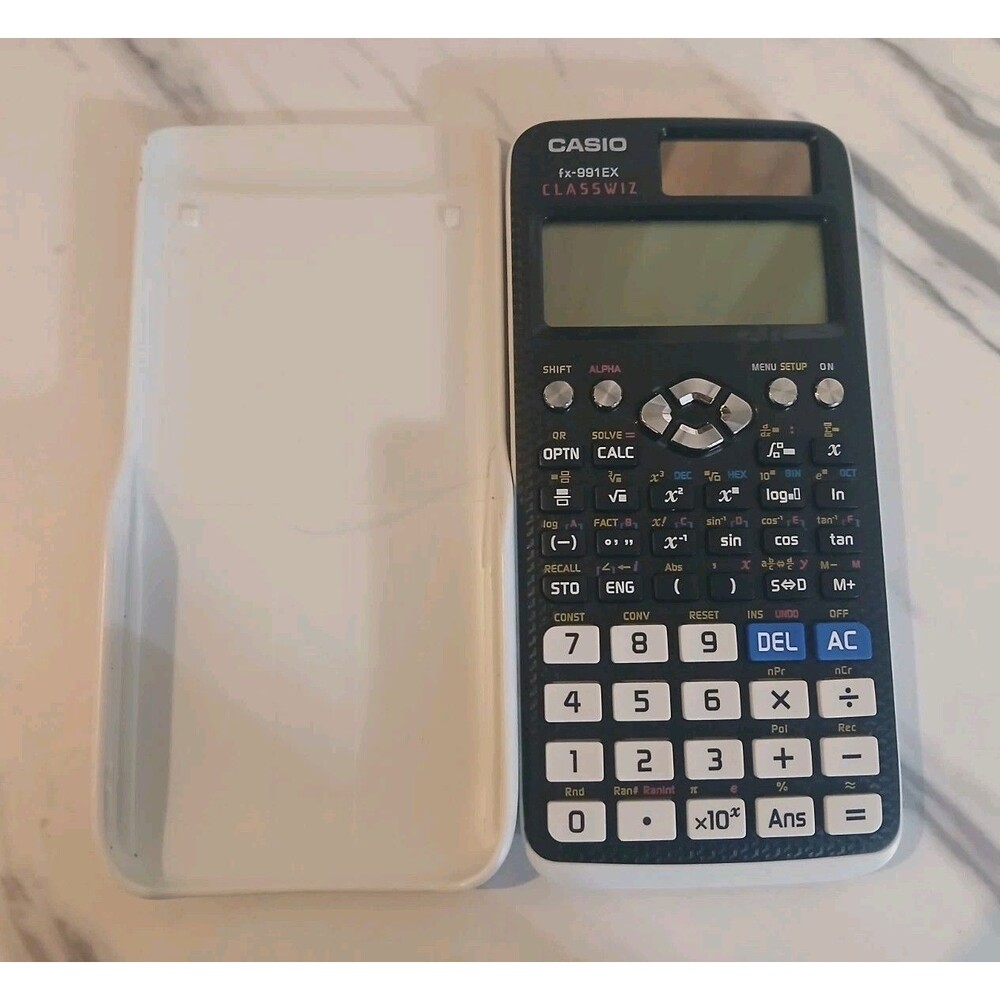 Casio fx-991EX ClassWiz Scientific Calculator w/ Slide Cover – White